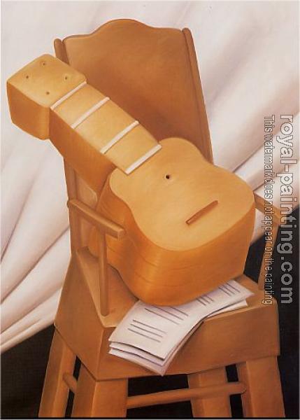 Fernando Botero : Guitar and Chair